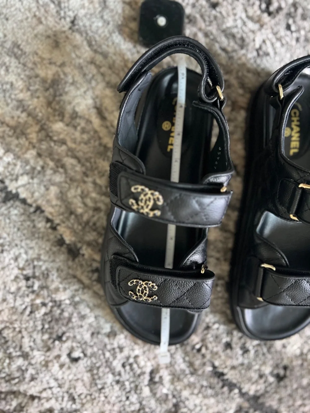 Black Chanel Sandals